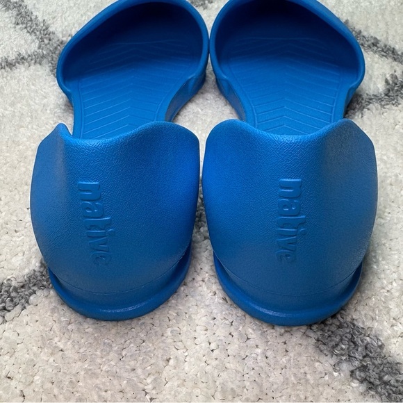 Native Audrey d’Orsay Blue Point Toe Jelly Flats Women’s 9 - Picture 4 of 11